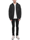 Grenoble Logo Hooded Jacket Grey - MONCLER - BALAAN 4