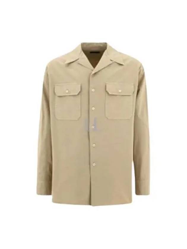 Gorton Long Sleeve Shirt Khaki - PRADA - BALAAN 2