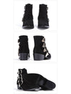 Women's Boots Heel AJ006 SUEDE BLACK - TOGA - BALAAN 3