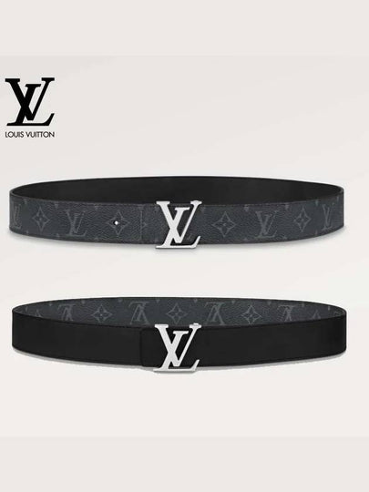 LV Initiales 35MM Reversible Leather Belt Black - LOUIS VUITTON - BALAAN 2