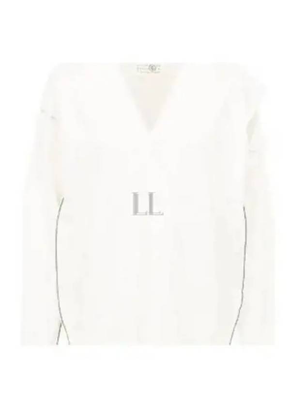 Cut-Out Cardigan Off White - MAISON MARGIELA - BALAAN 2