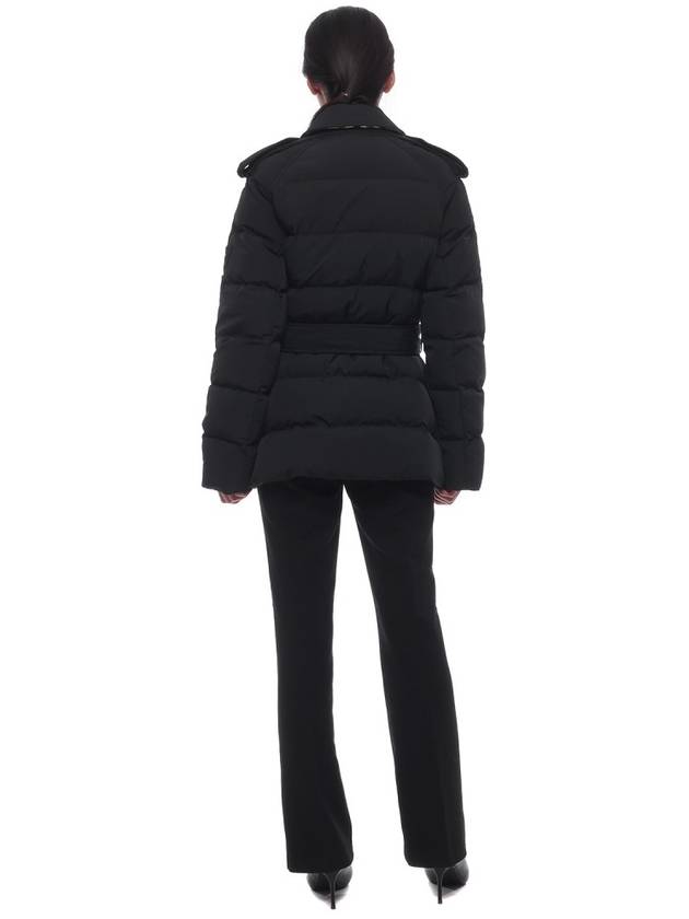 Burberry Down Jacket With Waist Belt Women s Black - BURBERRY - BALAAN 6