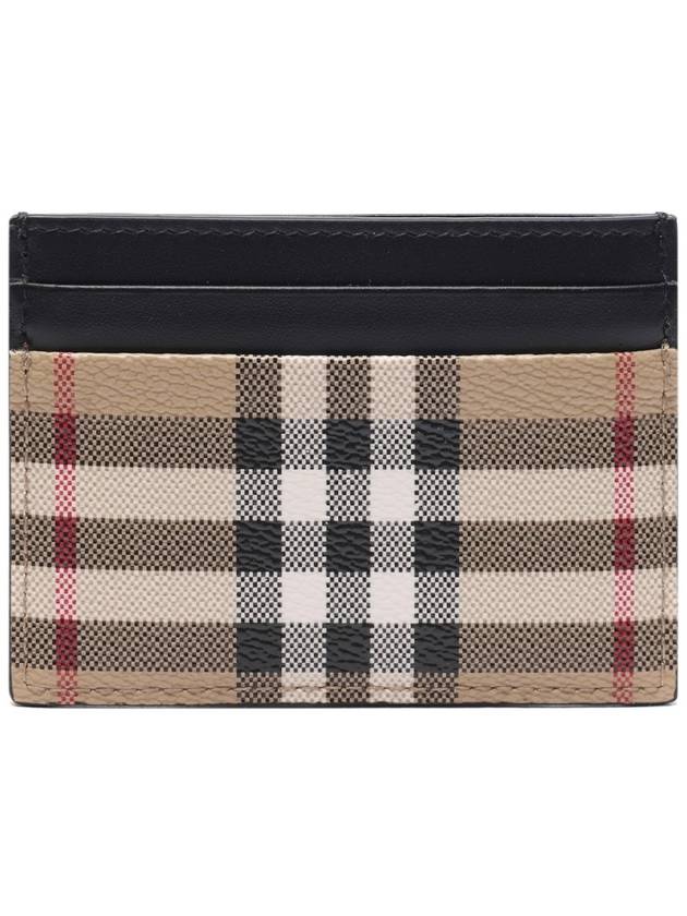 Vintage Check Card Wallet Beige - BURBERRY - BALAAN 5