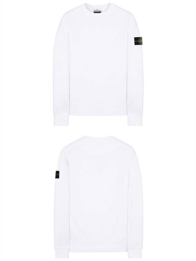 Men's Wappen Patch Sweatshirt White - STONE ISLAND - BALAAN 5