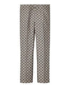 GG Linen Blend Canvas Straight Pants Beige - GUCCI - BALAAN 2