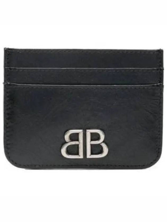 Monaco Metal Logo Card Wallet Black - BALENCIAGA - BALAAN 2