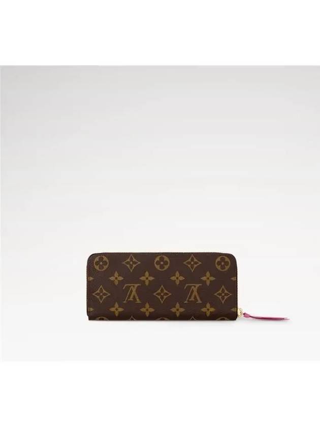 Monogram Clemence Long Wallet Brown Fuchsia - LOUIS VUITTON - BALAAN 6