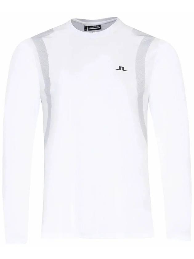 Elion Logo Long Sleeve T-Shirt White - J.LINDEBERG - BALAAN 3