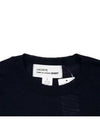 X Lacoste logo wool knit FLN002W23 NAVY - COMME DES GARCONS - BALAAN 3