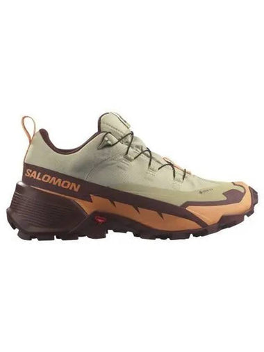 Cross Hike GTX 2 W Low Top Sneakers Alfalfa Cantaloupe Bitter Chocolate - SALOMON - BALAAN 1