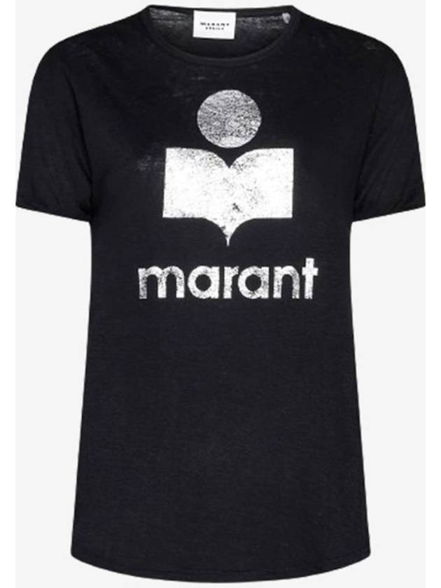 Women s Coldy Short Sleeve T Shirt TS0004FA A1N10E 01BK - ISABEL MARANT - BALAAN 1