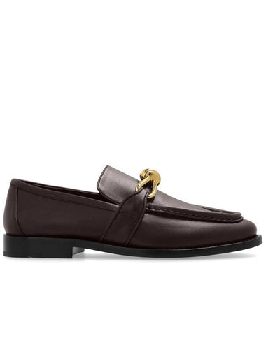 Astaire Leather Loafers Brown - BOTTEGA VENETA - BALAAN 1