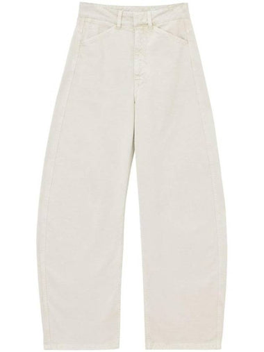 High Rise Curved Jeans White - LEMAIRE - BALAAN 1