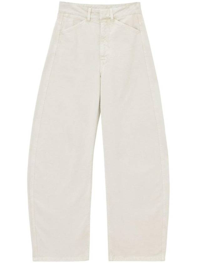 High Rise Curved Jeans White - LEMAIRE - BALAAN 1