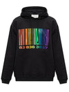 Rainbow Big Barcode Print Hoodie Black - VETEMENTS - BALAAN 6