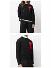 Big Heart Logo Knit Top Black - AMI - BALAAN 6