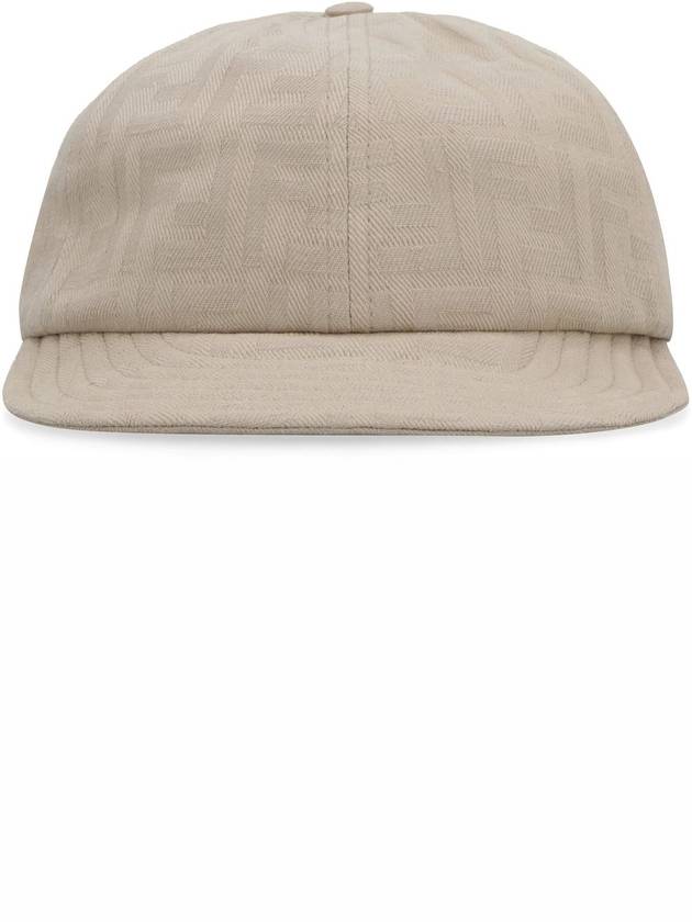 Semi Motif Denim Ball Cap Beige - FENDI - BALAAN 3