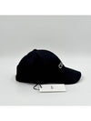 Embroidered Logo Cotton Ball Cap Black - CELINE - BALAAN 6