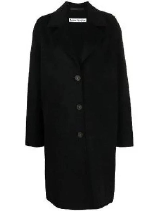 Button Wool Single Coat Black - ACNE STUDIOS - BALAAN 2