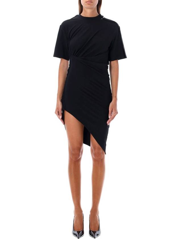 Ruched cotton mini dress - MUGLER - BALAAN 1