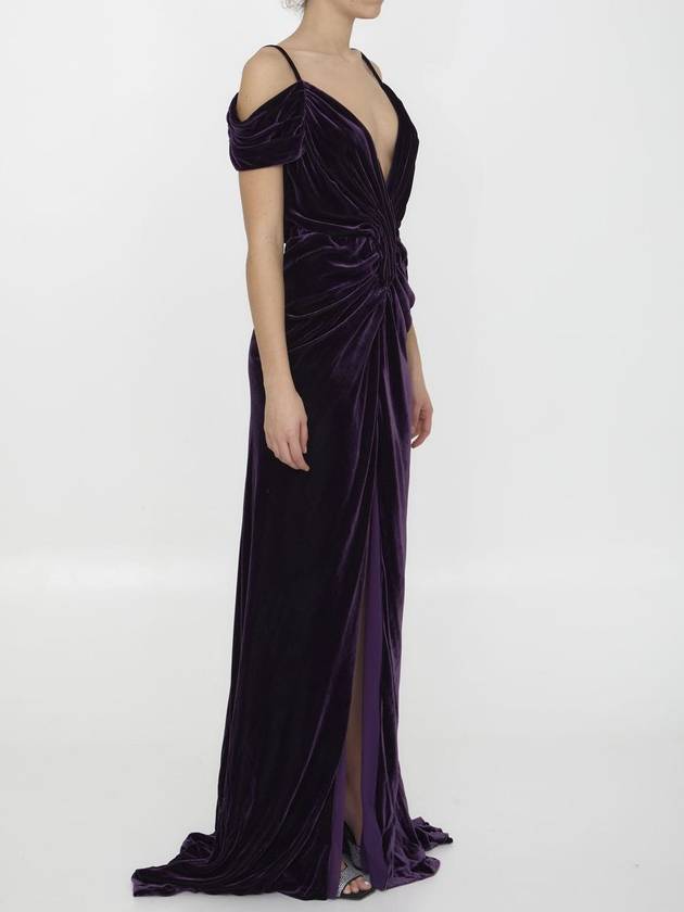 Violet Velvet Dress - COSTARELLOS - BALAAN 2