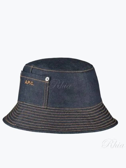 Bob Thais Denim Bucket Hat Indigo - A.P.C. - BALAAN 2