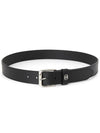 Interlocking G Detail Leather Belt Black - GUCCI - BALAAN 3