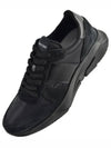 Suede Nylon Low Top Sneakers Black - TOM FORD - BALAAN 2