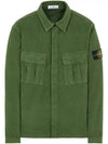 Wappen Patch Two Pocket Shirt Jacket Khaki - STONE ISLAND - BALAAN 2