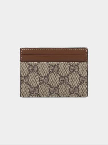 GG canvas brown logo card wallet 779775 D699 - GUCCI - BALAAN 1