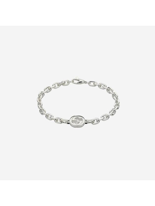 Interlocking bracelet 925 sterling silver chain - GUCCI - BALAAN 1