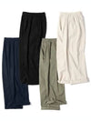 One tuck linen wide pants navy - INDUST - BALAAN 5