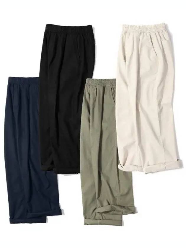 One tuck linen wide pants natural - INDUST - BALAAN 4