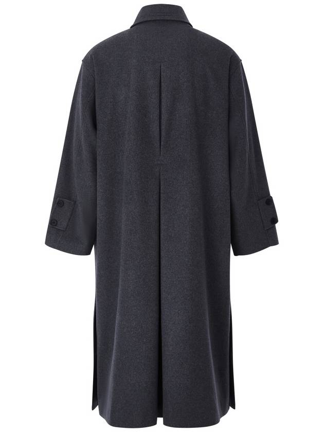 Oversized Balmacan Cashmere Wool Coat Gray MCO2080 - IFELSE - BALAAN 3