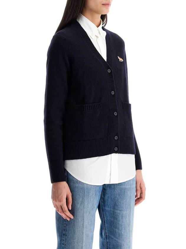 Baby Fox Patch Boxy Cardigan Navy - MAISON KITSUNE - BALAAN 3