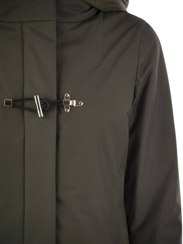 Toggle coat in technical gabardine - FAY - BALAAN 4