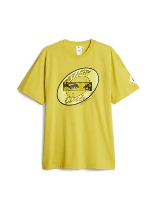 Graphic Short Sleeve T-Shirt Yellow - PUMA - BALAAN 2