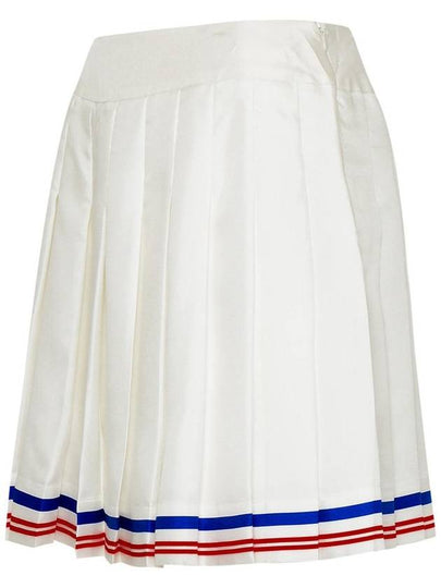 Casablanca White Silk Miniskirt - CASABLANCA - BALAAN 2