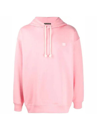 Face Patch Hoodie Pale Pink - ACNE STUDIOS - BALAAN 1