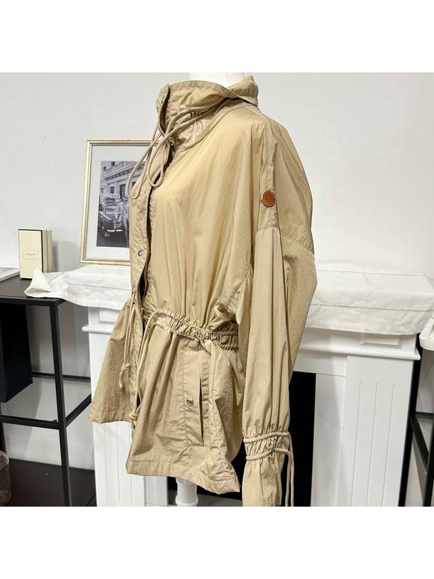 Deel Drawstring Waist Jacket Beige - MONCLER - BALAAN 7