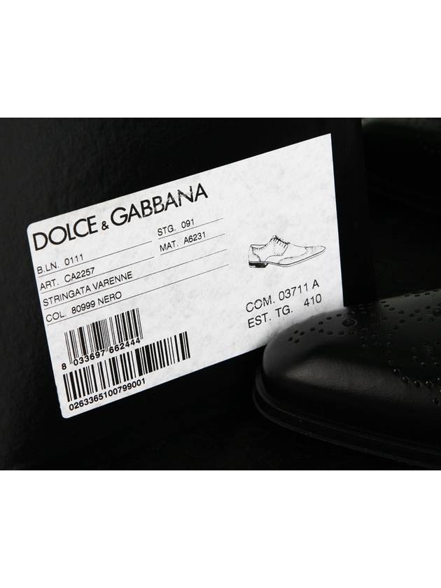 Men's Leather Brogues Black - DOLCE&GABBANA - BALAAN 8