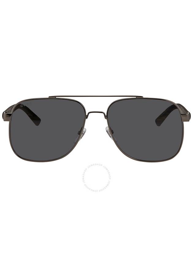 Gucci Grey Pilot Men's Sunglasses GG0422S 001 60 - GUCCI - BALAAN 1