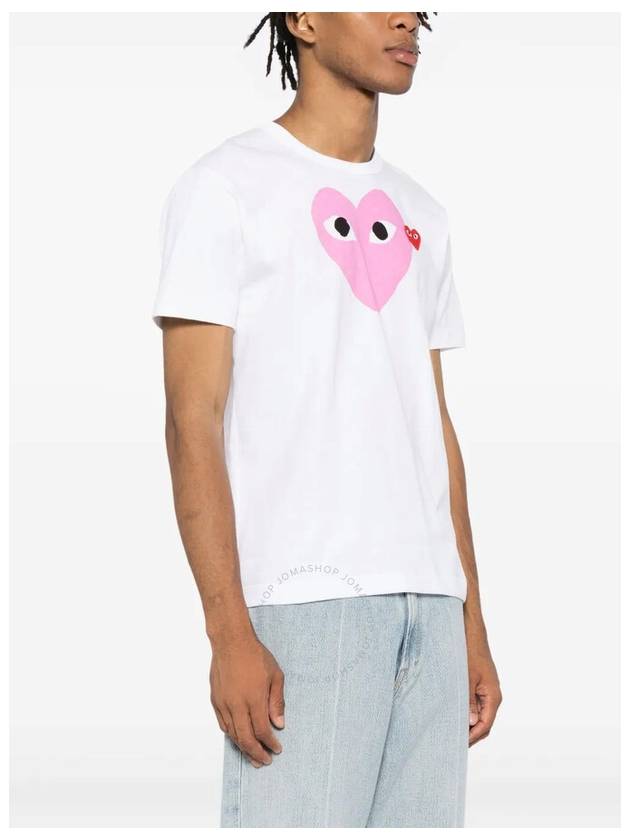 Cdg Play Big Heart Print Cotton T-Shirt, Size X-Large - COMME DES GARCONS PLAY - BALAAN 3