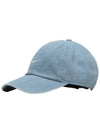 Club Unstructured Denim Ball Cap Blue - NIKE - BALAAN 3