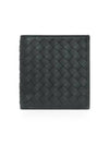 Intrecciato Small Folder Half Wallet Dark Grey - BOTTEGA VENETA - BALAAN 3