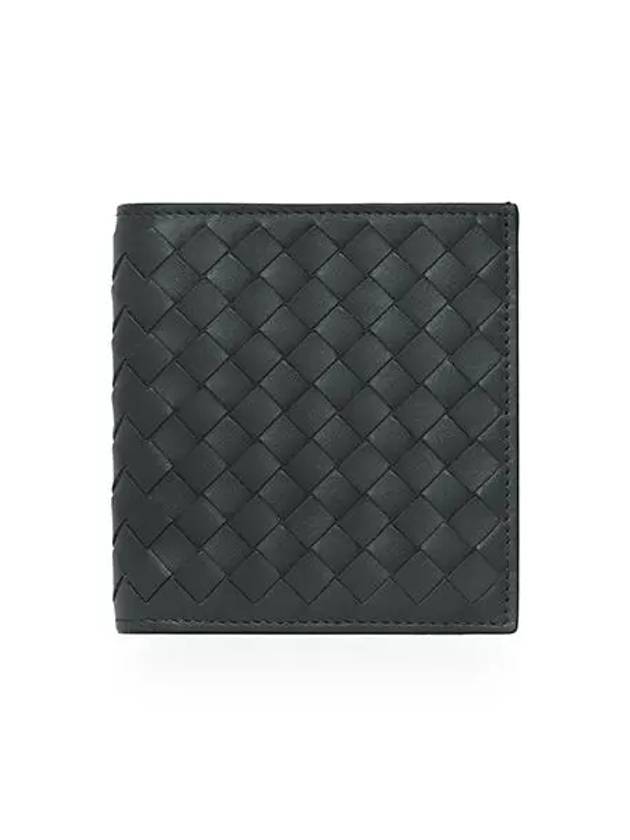 Intrecciato Small Folder Half Wallet Dark Grey - BOTTEGA VENETA - BALAAN 2