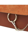 Fay Suede Chain Mini Shoulder Bag Classic Tobacco - CHLOE - BALAAN.