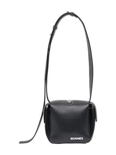 Cubetto Pelle Granata Cross Bag Black - SUNNEI - BALAAN 1