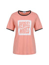Wave color combination T-shirt MW3ME275CRL - P_LABEL - BALAAN 1