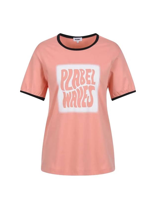 Wave color combination T-shirt MW3ME275CRL - P_LABEL - BALAAN 9